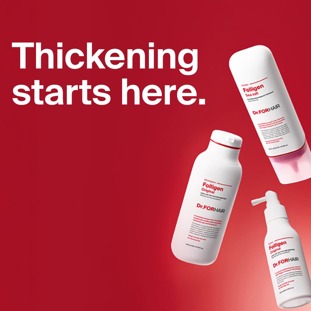 DR.FORHAIR etiqueta del envase con lista de ingredientes y beneficios