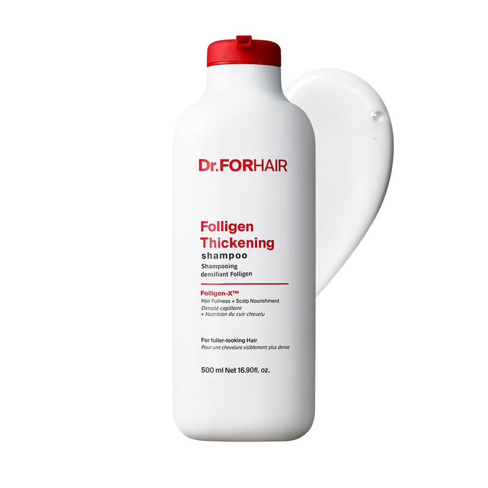 DR.FORHAIR vista frontal de la botella mostrando presentación y volumen