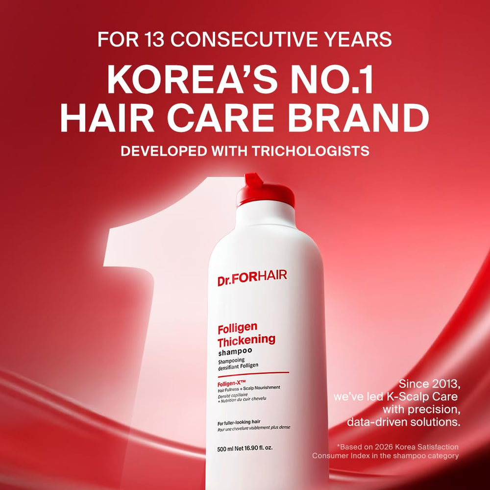 DR.FORHAIR textura cremosa del champú que aporta limpieza y cuerpo