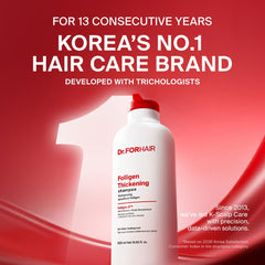 DR.FORHAIR textura cremosa del champú que aporta limpieza y cuerpo