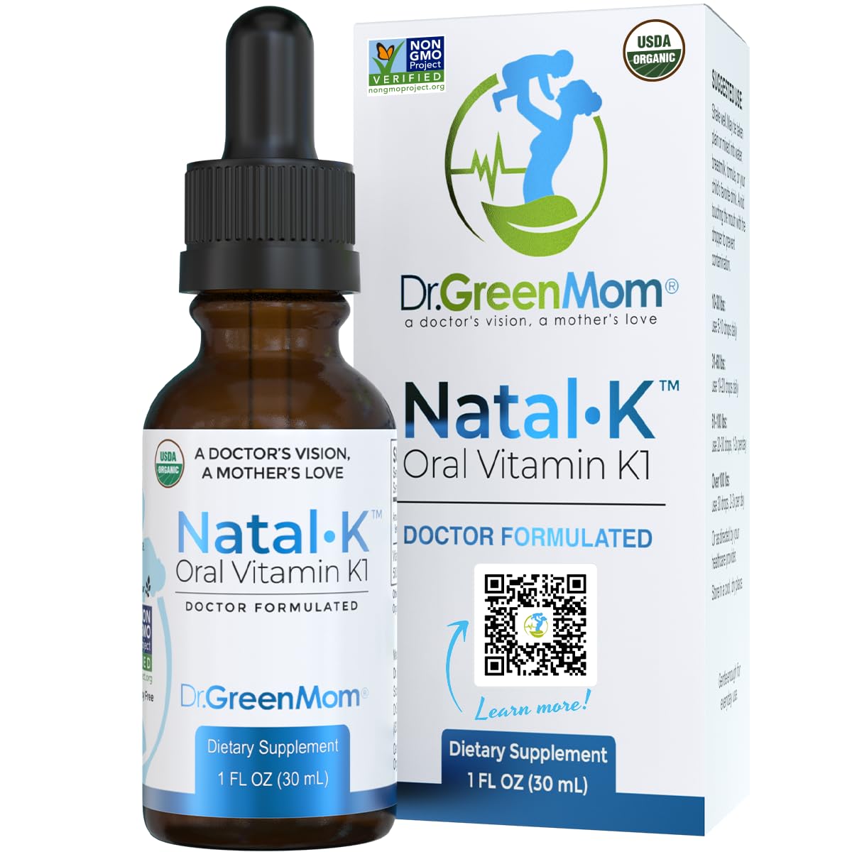 Dr. Green Mom frasco frontal mostrando presentación y dosis clara