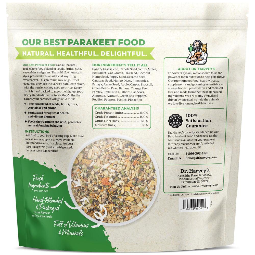 Dr. Harvey's mezcla en jaula, estimula comportamiento natural y actividad