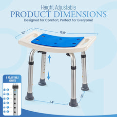 Dr. Kay's close-up of padded seat with drainage holes for quicker drying benefit
