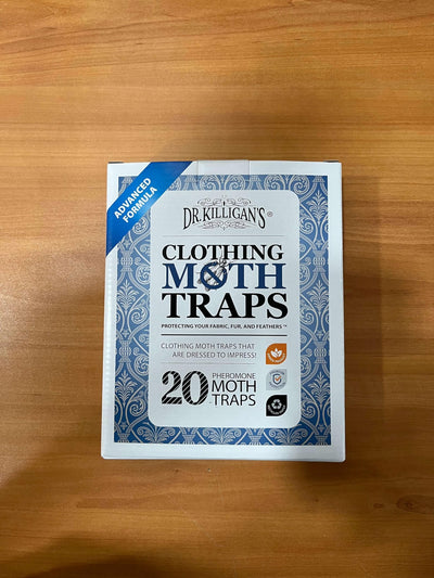 Dr. Killigan's trap placed in a closet protecting wool sweaters and coats