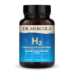 Dr. Mercola frasco frontal mostrando tabletas y etiquetado claro