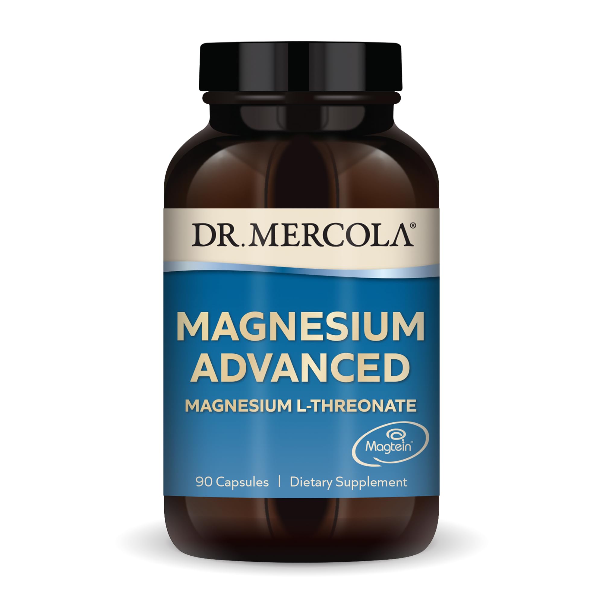 Dr. Mercola front label showing product name and benefit for brain support