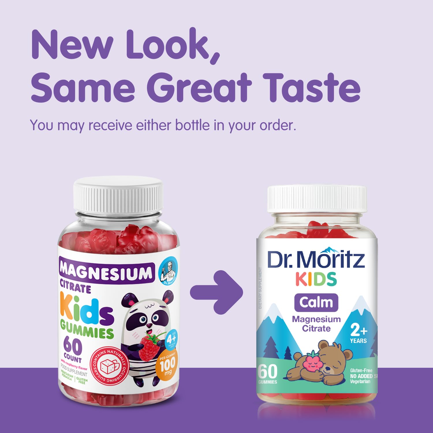 DR. MORITZ primer plano de textura de gominola, fácil de masticar y agradable