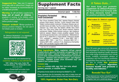 Essential Formulas Dr. Ohhira's cápsula blanda en mano para fácil ingestión