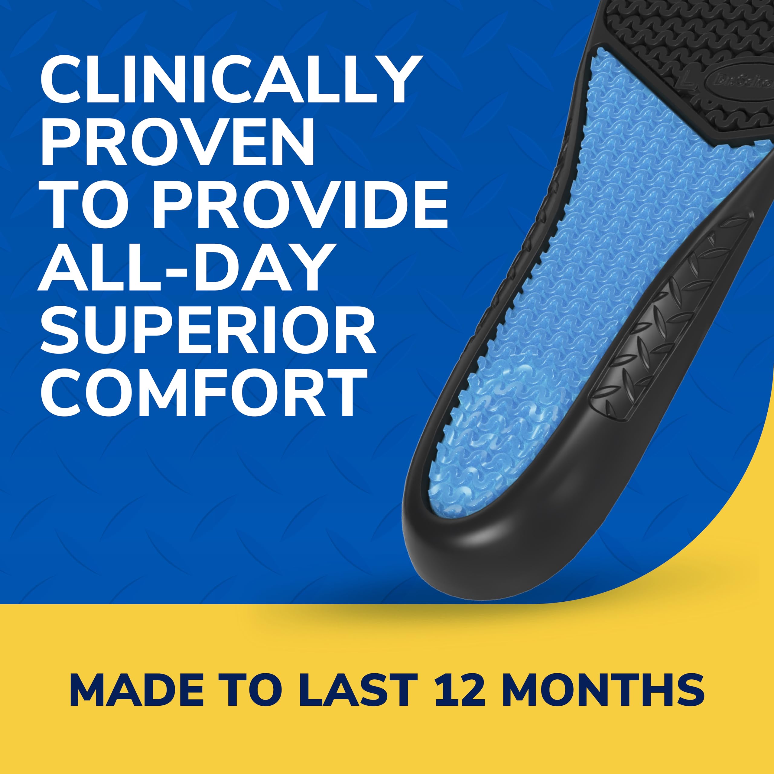Dr. Scholl's detailed view of reinforced arch support for stability