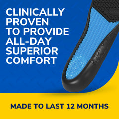 Dr. Scholl's detailed view of reinforced arch support for stability