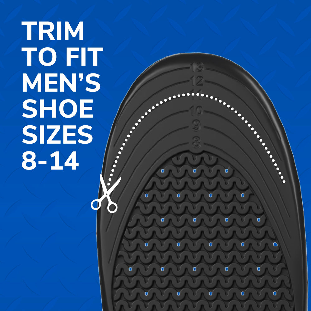 Dr. Scholl's side profile showing cushioning thickness and support