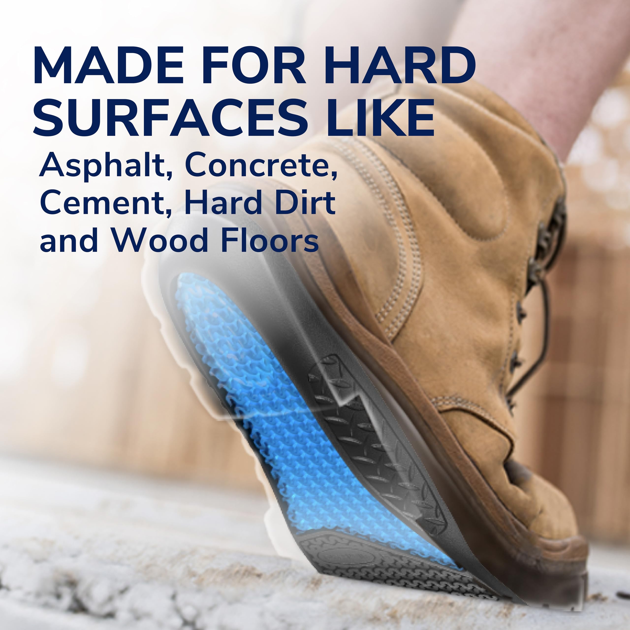 Dr. Scholl's breathable top layer wicking moisture for fresher feet