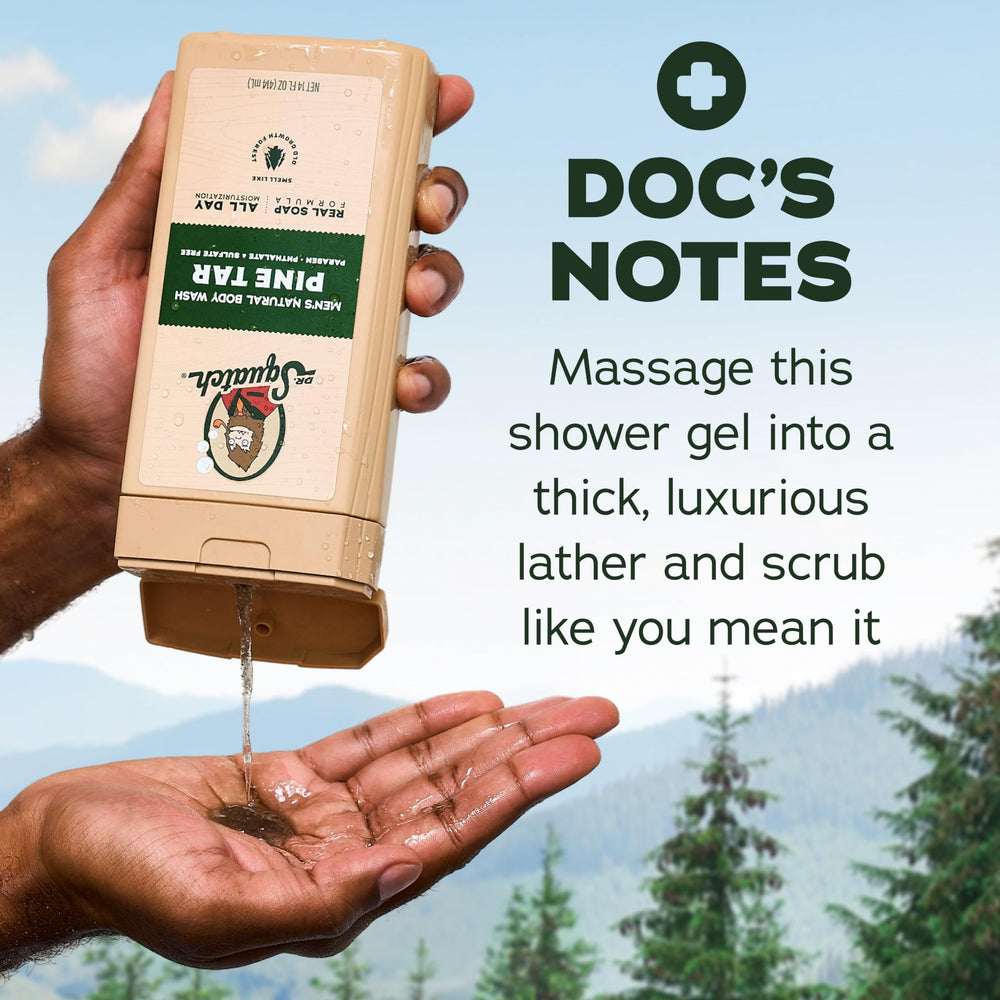 Dr. Squatch en baño estilo de vida, fragancia masculina y duradera