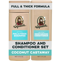 Dr. Squatch envase frontal Coconut Castaway mostrando diseño y volumen