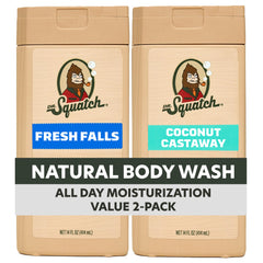 Dr. Squatch envase frontal mostrando el pack y beneficios