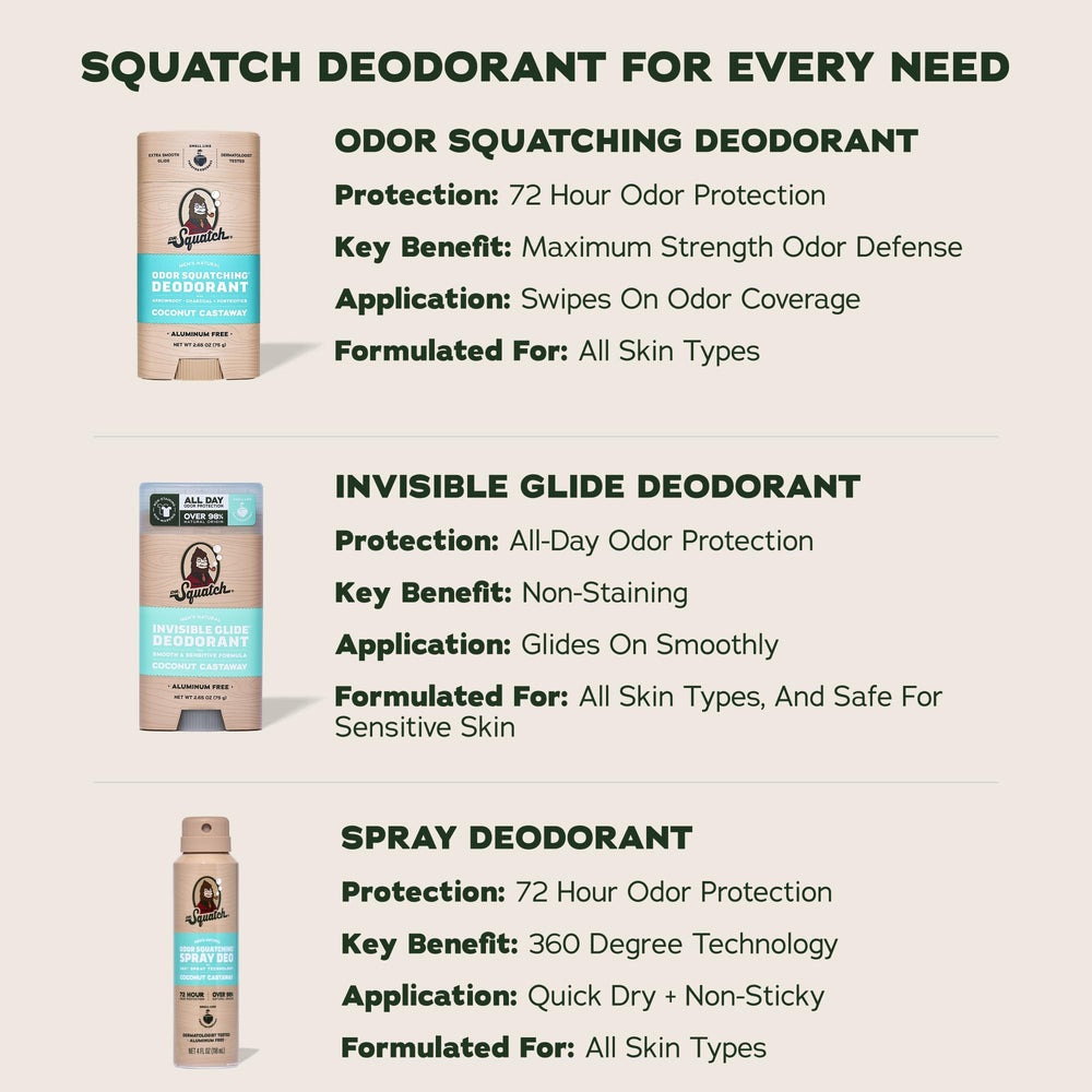 Dr. Squatch pack de tres barras listo para almacenamiento o regalo práctico