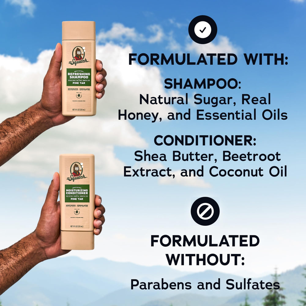 Dr. Squatch Pine Tar shea coconut beetroot trio showing moisturizing benefits