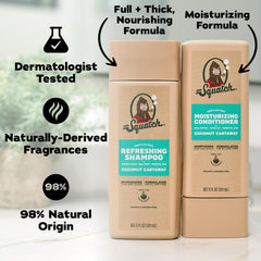 Dr. Squatch hombre usando champú en la ducha para más cuerpo