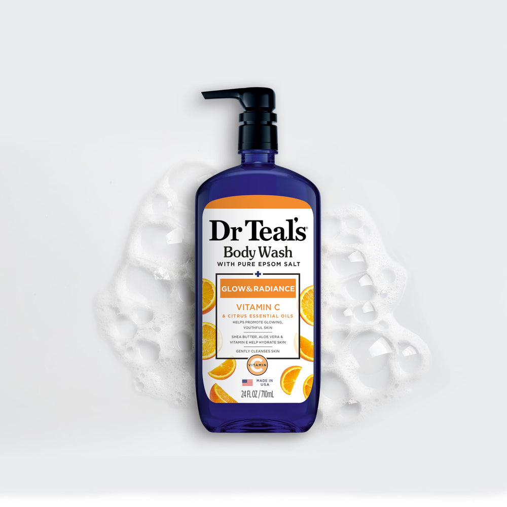 Dr Teal's ambiente de baño con cítricos que transmite aroma fresco y energía