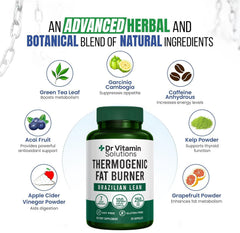 DR VITAMIN SOLUTIONS cápsula de Brazilian Lean en primer plano, fácil de tragar