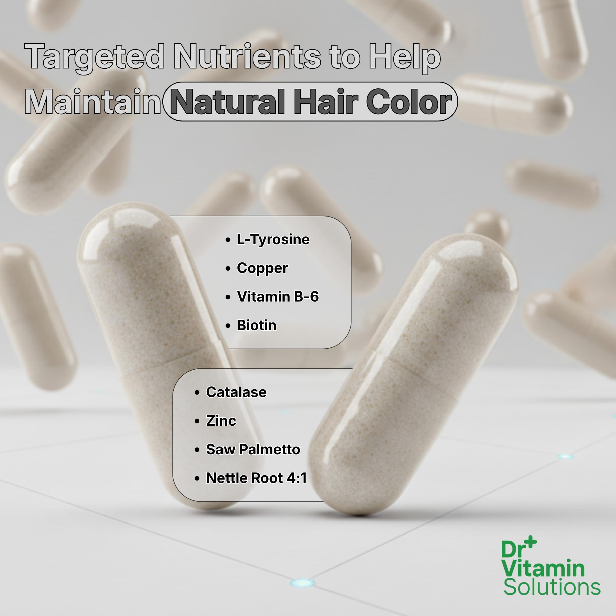 DR VITAMIN SOLUTIONS frasco en ambiente de baño indicando uso en rutina de cuidado personal