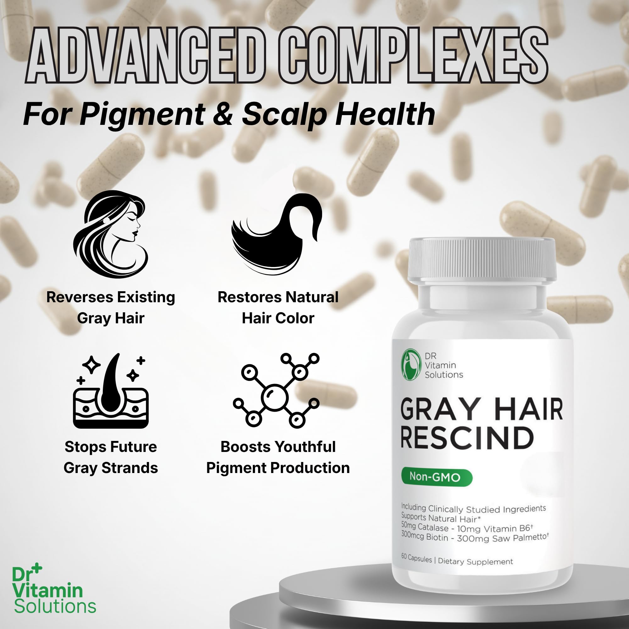 DR VITAMIN SOLUTIONS etiqueta nutricional legible con listado de vitaminas y control de calidad