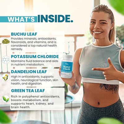 DR VITAMIN SOLUTIONS ingredientes naturales como té verde y arándano para drenaje