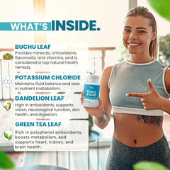 DR VITAMIN SOLUTIONS ingredientes naturales como té verde y arándano para drenaje