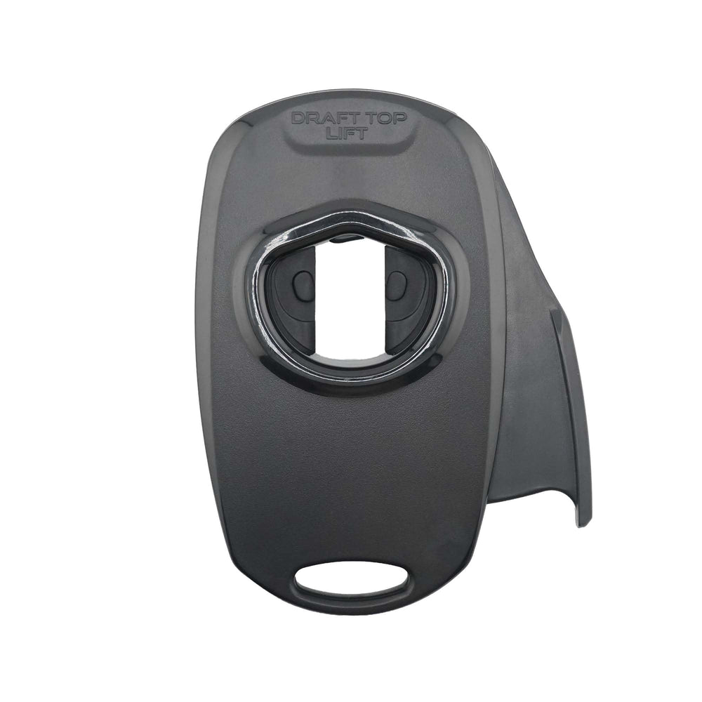 Draft Top Lift vista frontal en negro mostrando diseño compacto y elegante