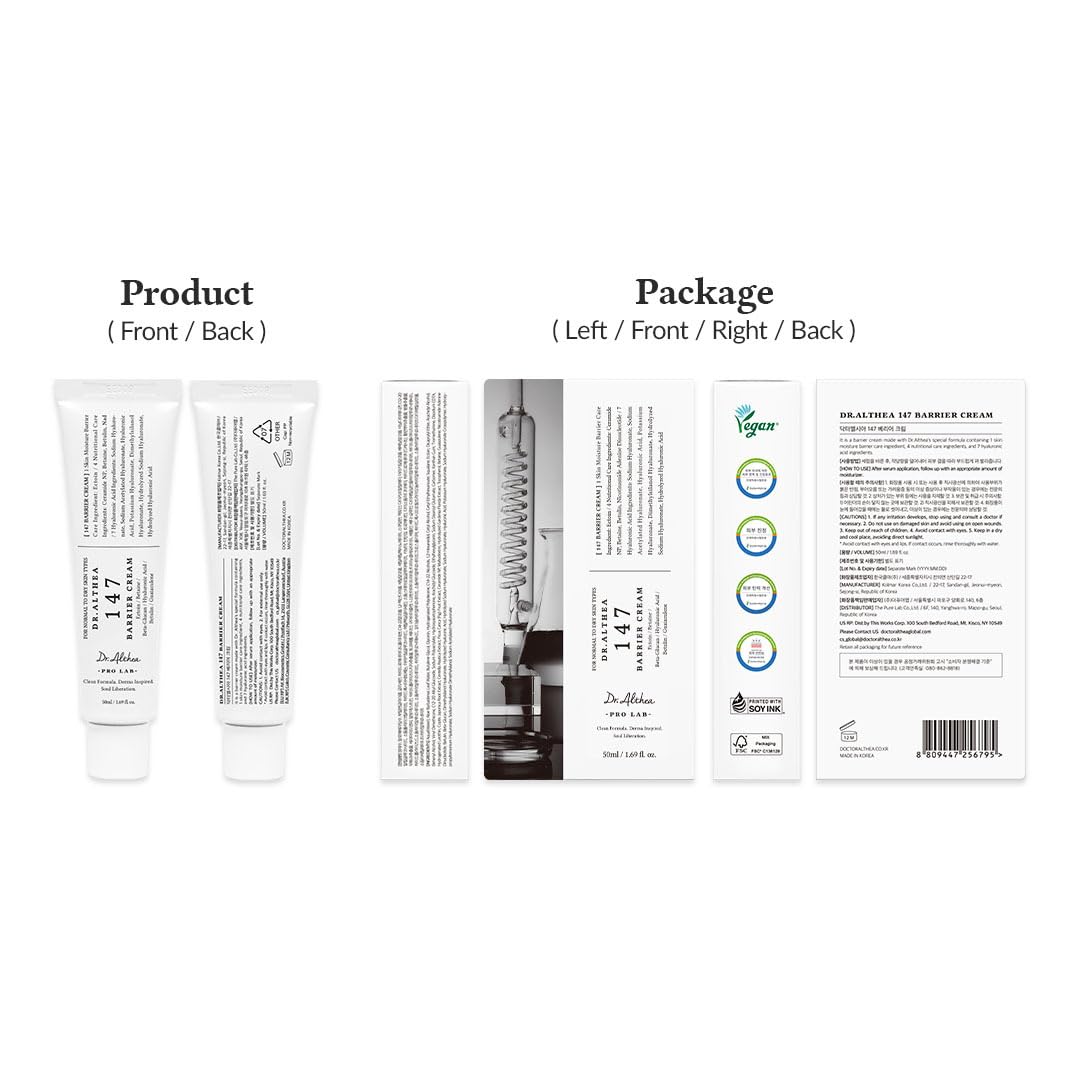 Dr.Althea label detail image showing ingredient callouts for informed choice