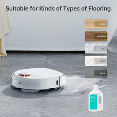 dreame robot fregando suelos con solución para limpieza eficiente