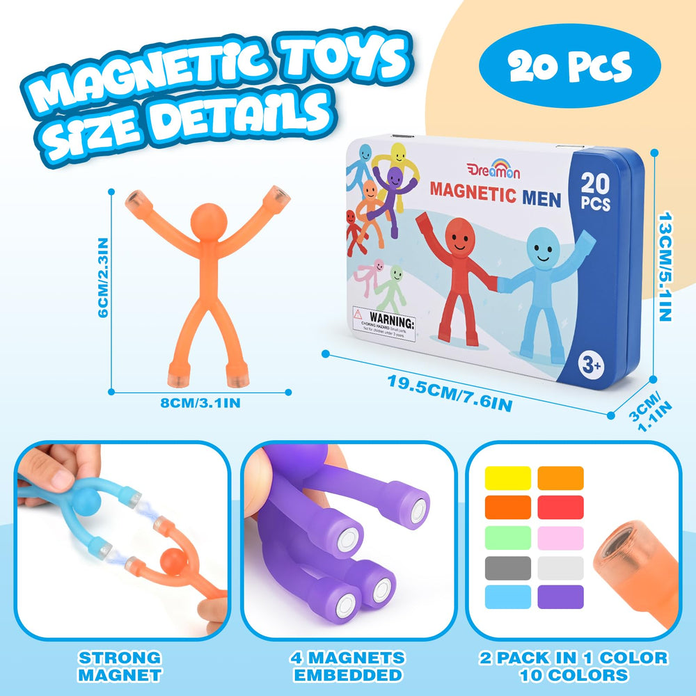Dreamon figuras apiladas en la tapa metálica para juego estable