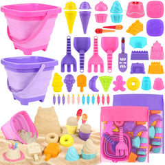 Dreamon frente del set con cubos plegables y moldes mostrando variedad