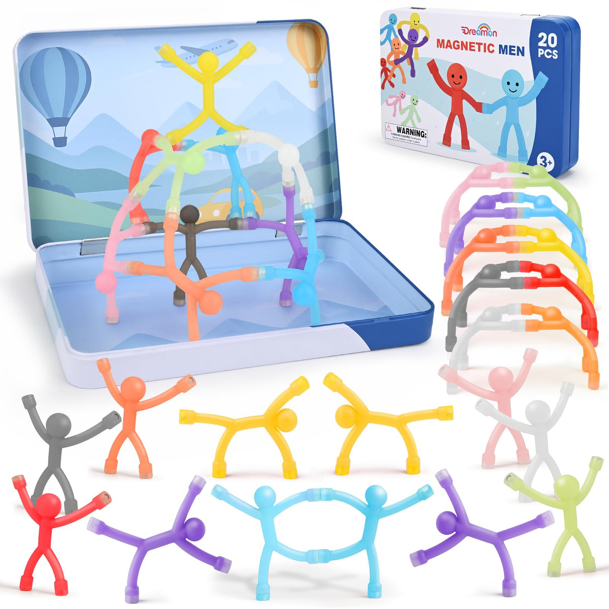 Dreamon frente del estuche metálico que protege y organiza las piezas