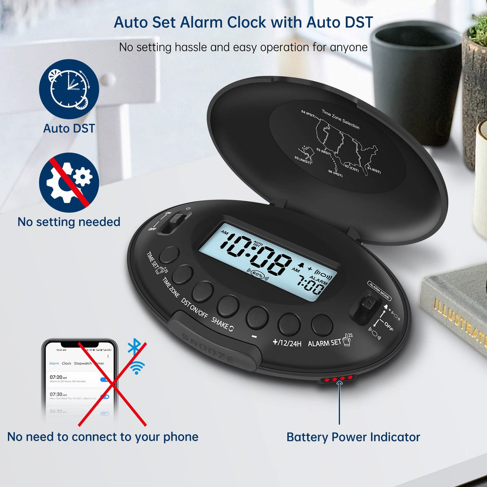 DreamSky pantalla LCD con indicación de batería y hora para control rápido