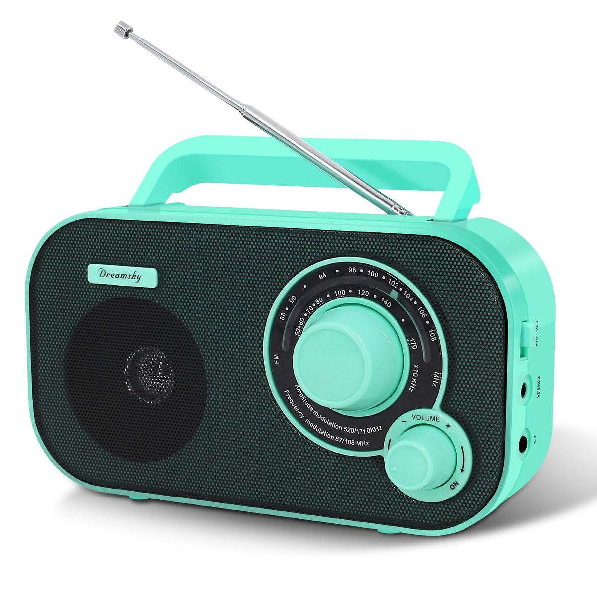 DreamSky vista frontal con dial grande y sonido claro
