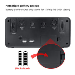 DreamSky USB port side view with phone charging demonstrating bedside charging convenience benefit