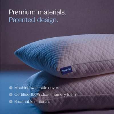 DreamyBlue apertura con cremallera y vista del relleno ajustable para personalizar