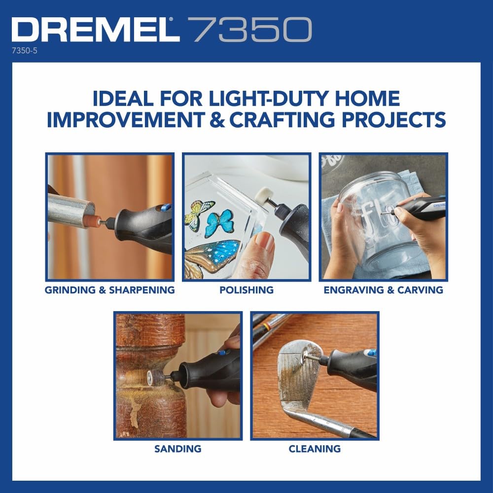 Dremel 7350 en un taller doméstico mostrando uso en proyectos DIY
