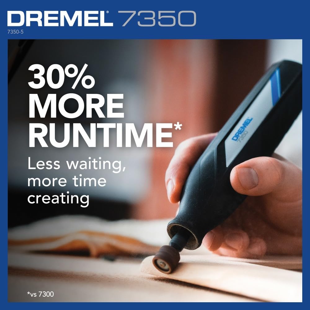 Dremel 7350 lijando contorno con banda para acabado uniforme