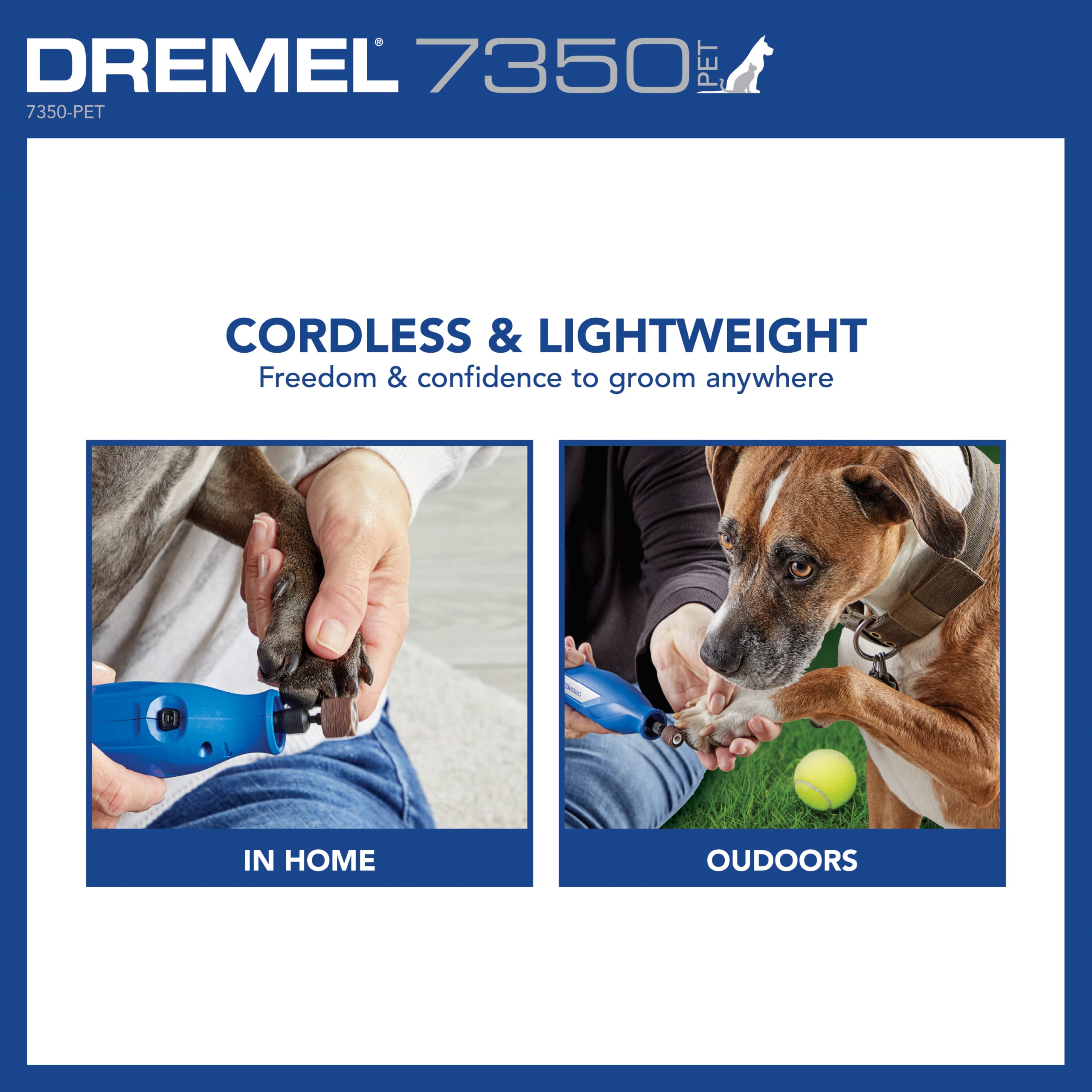 Dremel 7350-PET indicador LED de carga que facilita su uso recargable
