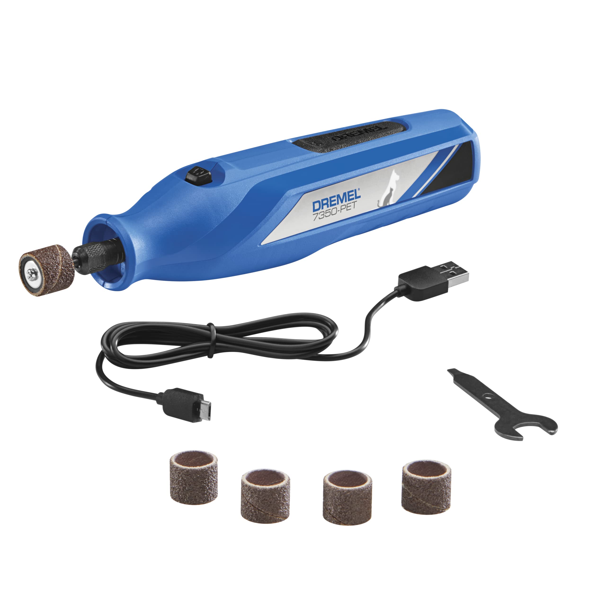 Dremel 7350-PET vista frontal herramienta compacta y silenciosa