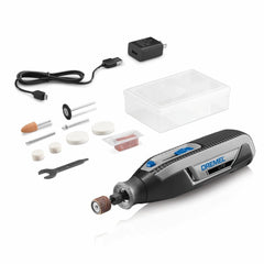 Dremel Lite front view showing compact cordless design and soft grip for comfortable use