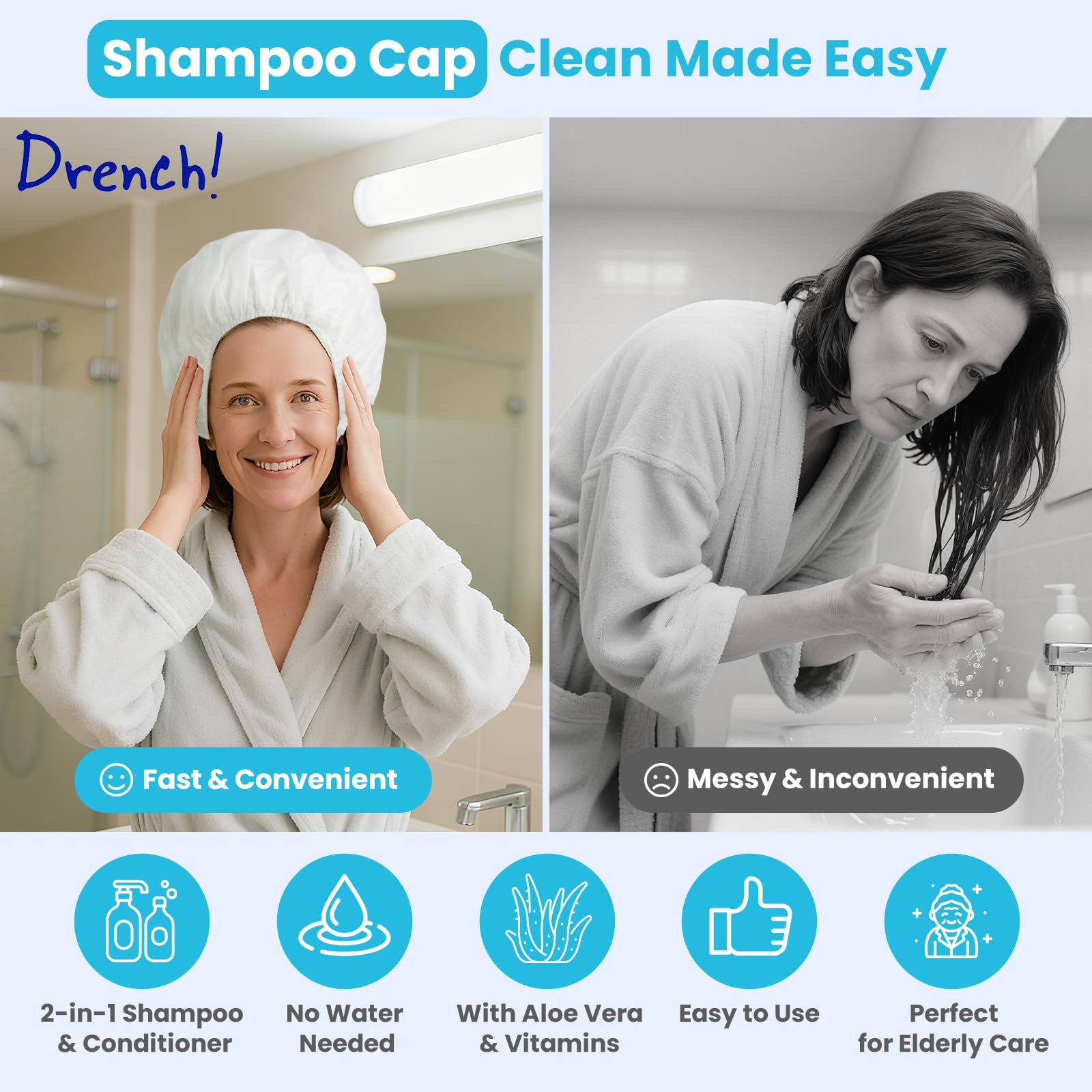 Drench! Medical detalle de la textura interior impregnada y su absorción limpia