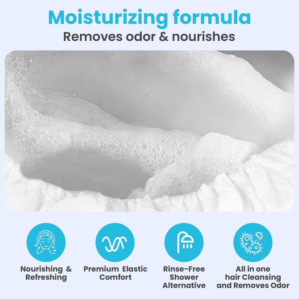Drench! Medical etiqueta con ingredientes aloe vera vitamina E y provitamina B5