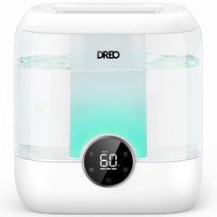 DREO HM524 front view showing LED display and humidity readout for precise comfort
