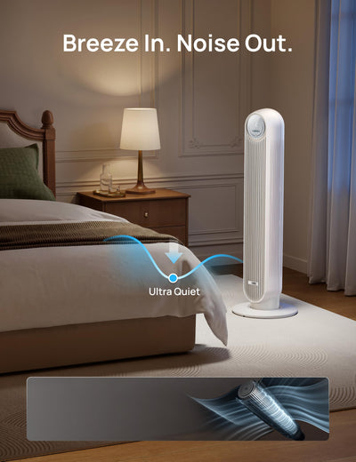 DREO panel táctil y control remoto para ajustes cómodos y rápidos