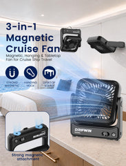 DRIFWIN base magnética mostrando su sujeción segura y estable