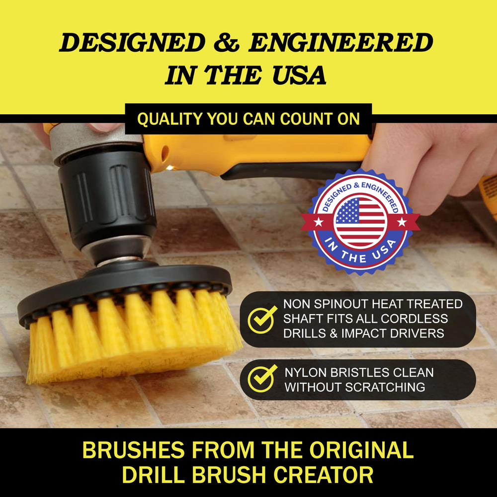 Drillbrush distintos tamaños de cepillos para todas las superficies