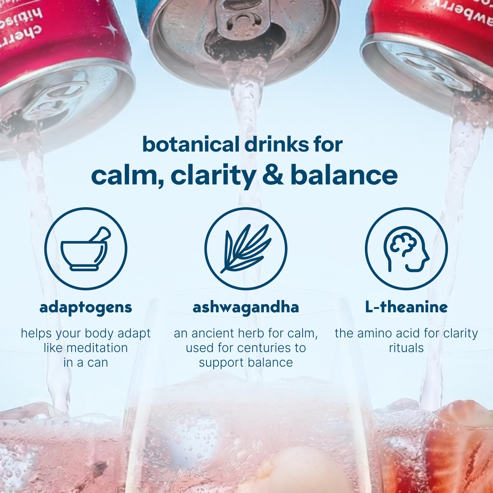 Drink Your Meditation flavor label Strawberry Rose highlighting natural fruit